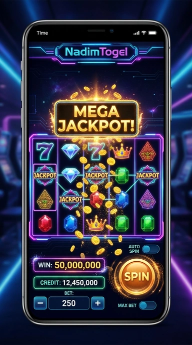 Cuplikan layar aplikasi nadimtogel yang menampilkan berbagai fitur unggulan.